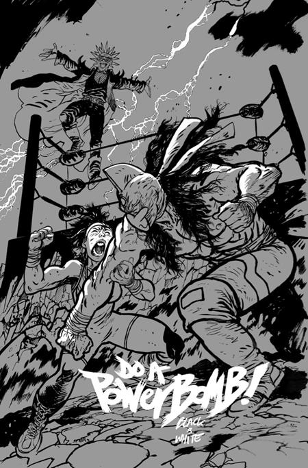 Do A Powerbomb Black And White #1