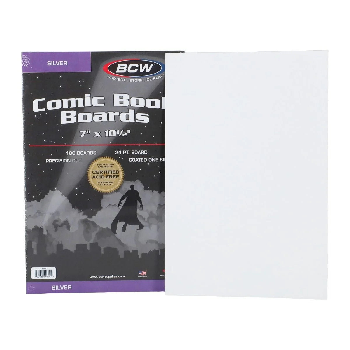 Silver Comic Backing Boards