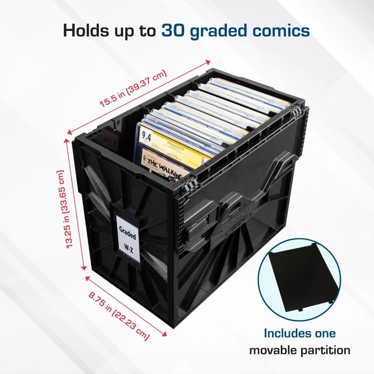 Graded Comic Book Bin - Black