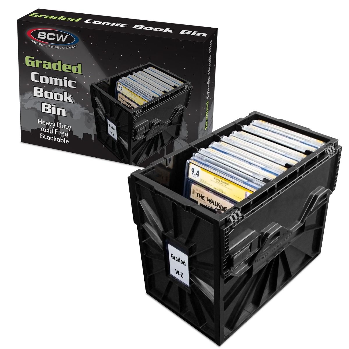 Graded Comic Book Bin - Black