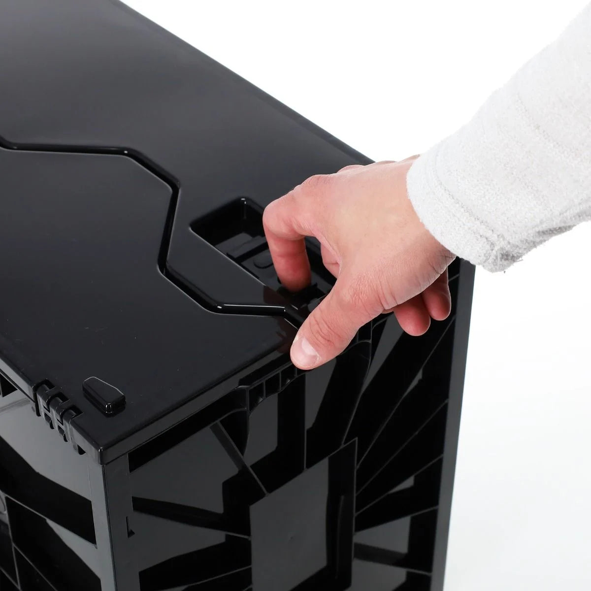 Short Comic Book Plastic Bin - Black