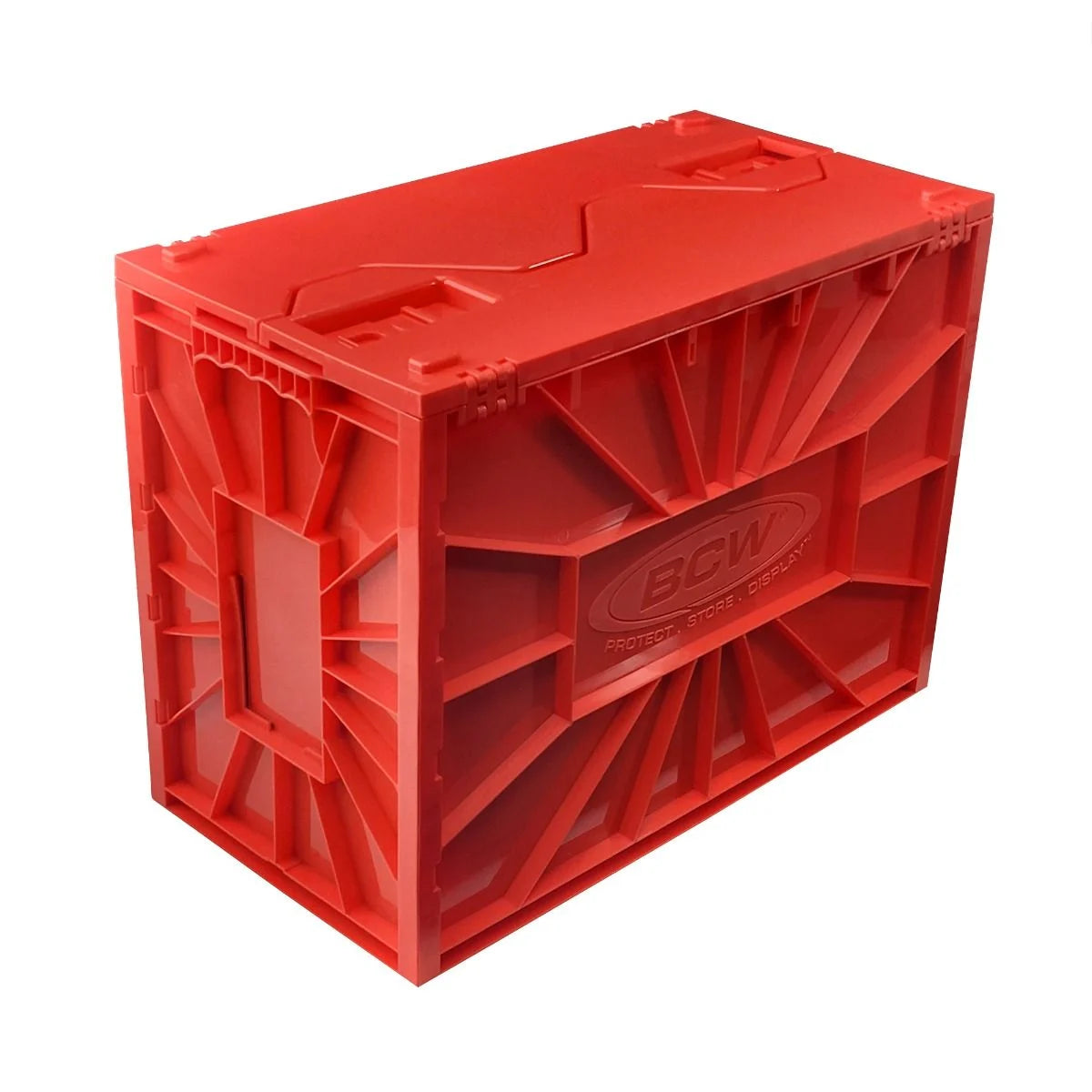 Short Comic Book Plastic Bin - Red
