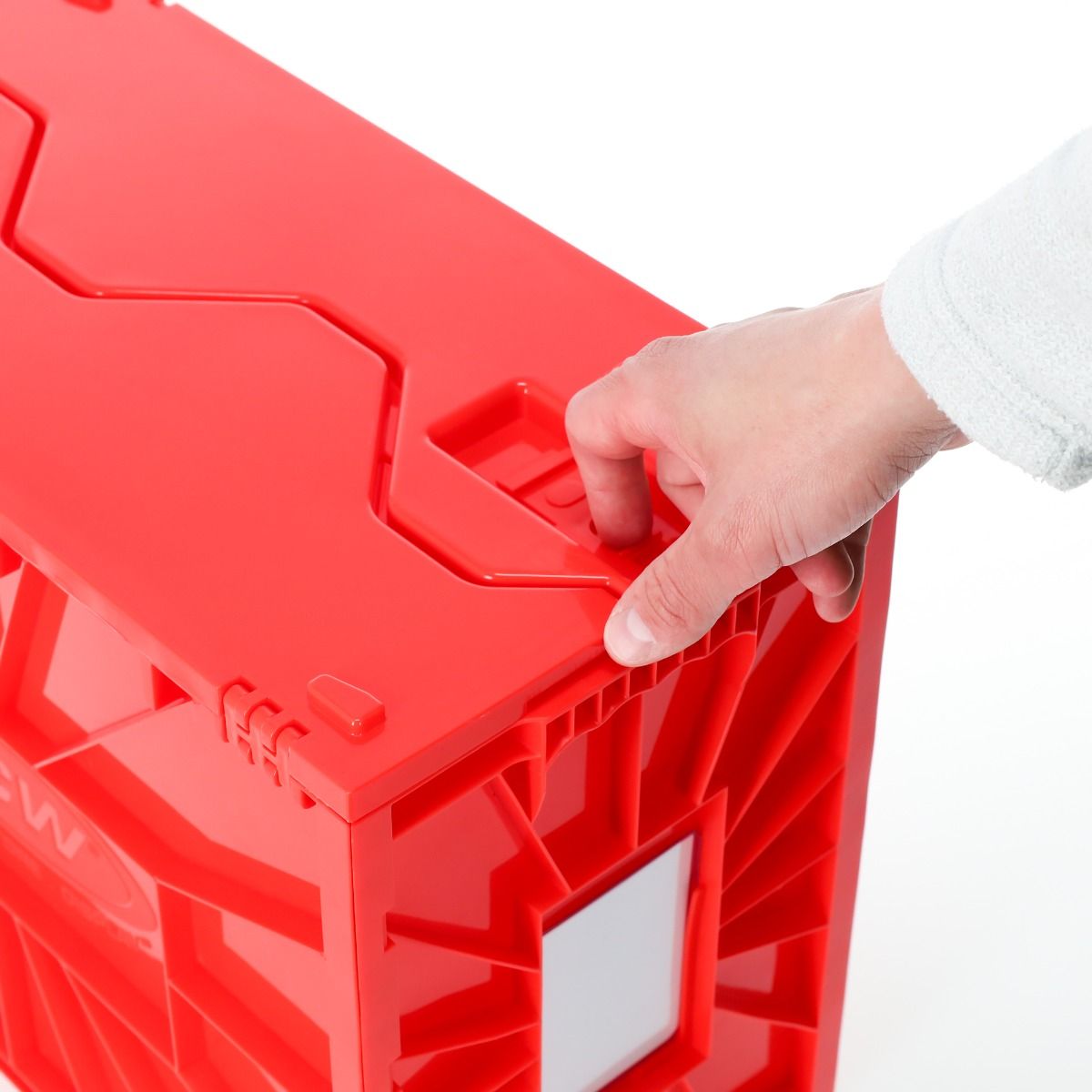 Short Comic Book Plastic Bin - Red
