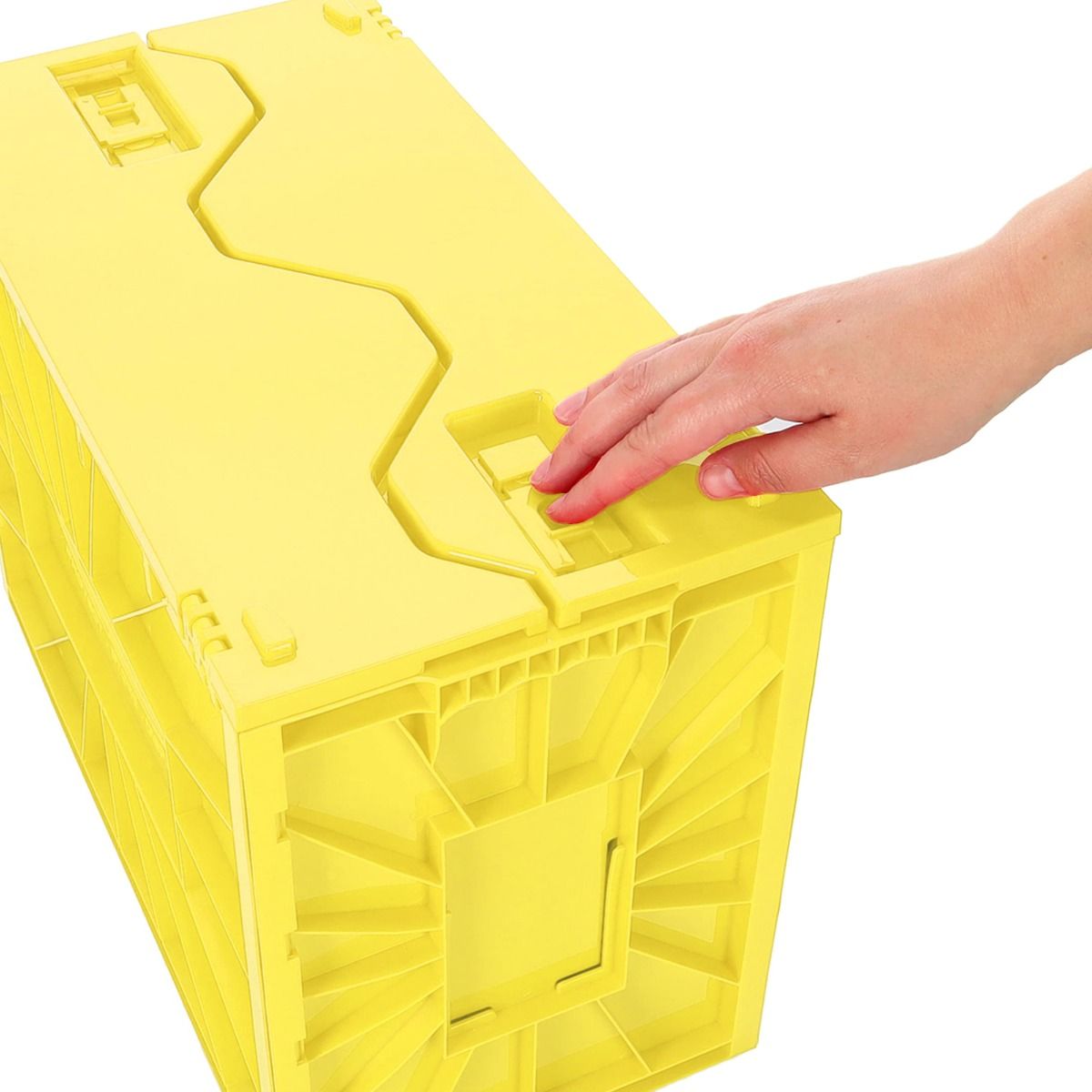 Short Comic Book Plastic Bin - Yellow