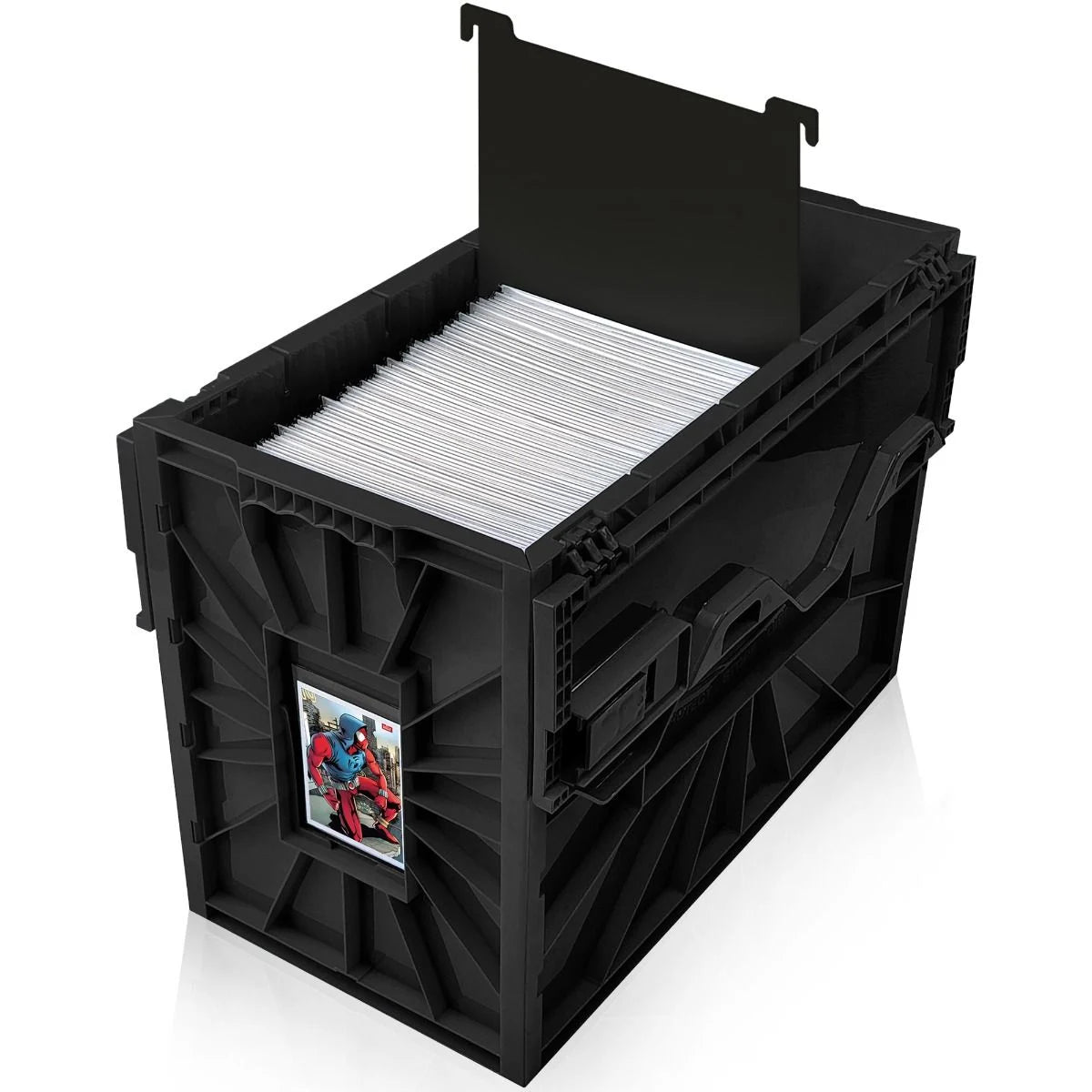 Short Comic Book Plastic Bin - Black