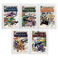 Official Handbook of the Marvel Universe Lot #7-10 & 12 Wraparound cover 1986