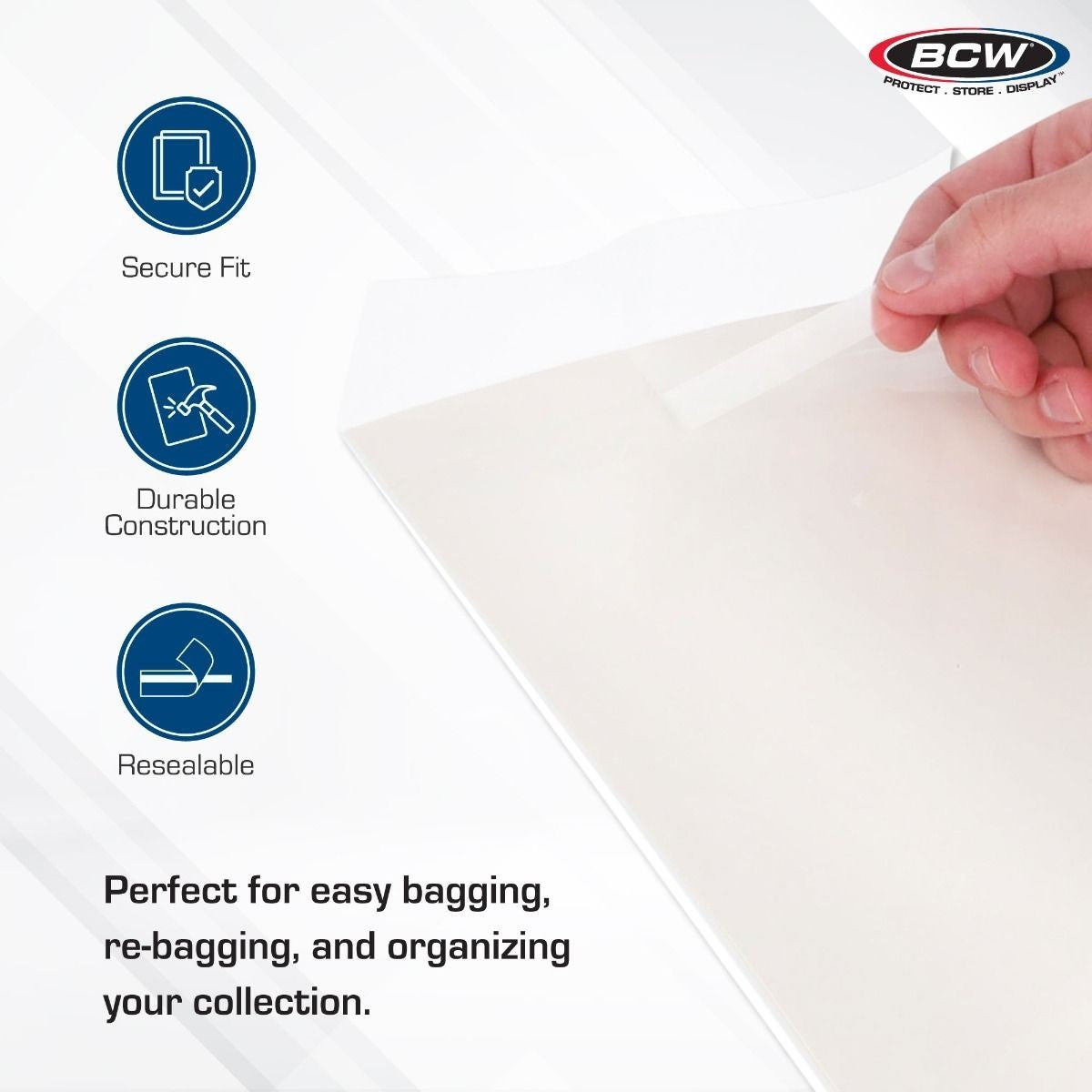 BCW - Resealable Current/Modern Comic Bags + Boards - Multiple Quantities