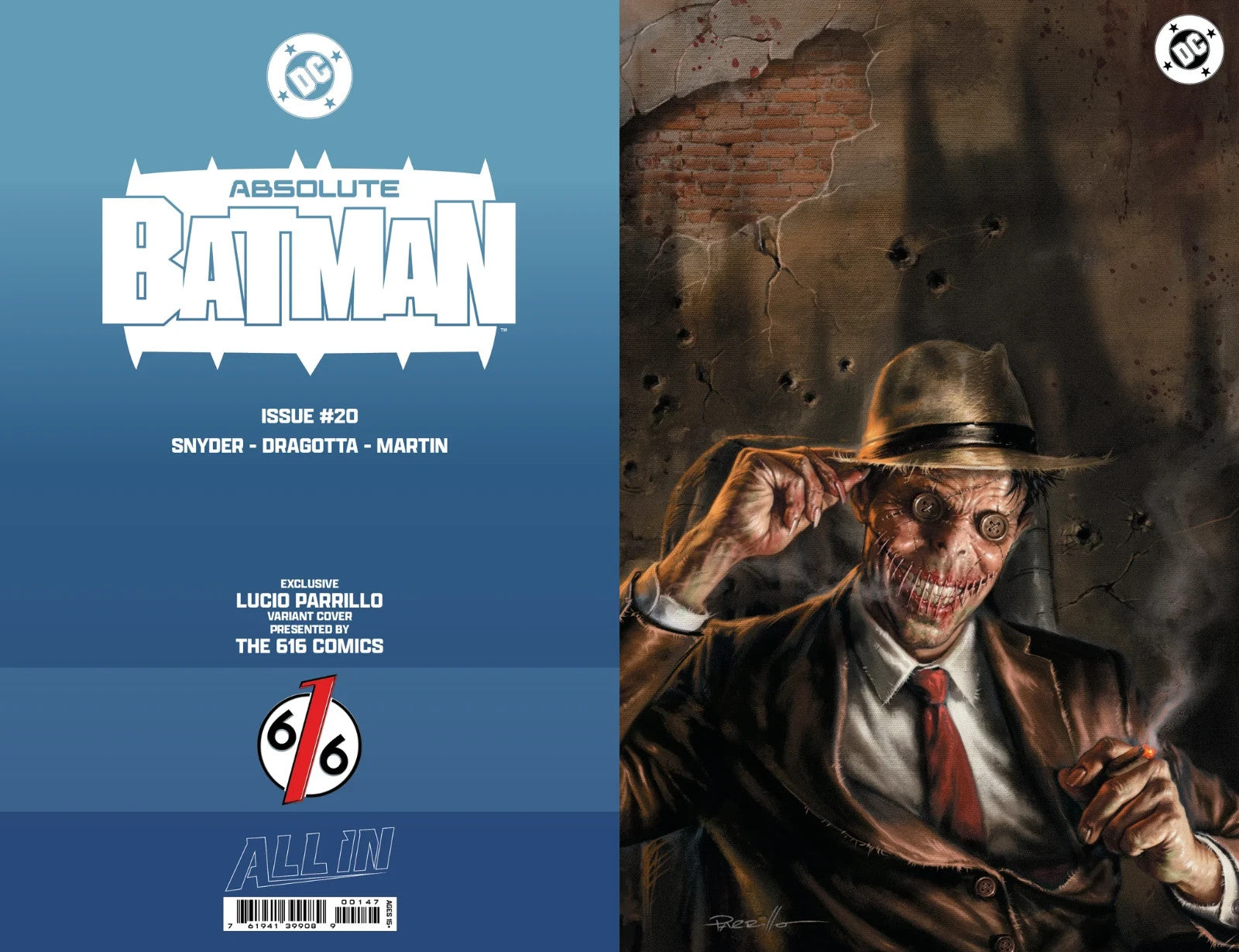 ABSOLUTE BATMAN #20 LUCIO PARRILLO Virgin Variant B LTD 1000 - 2026