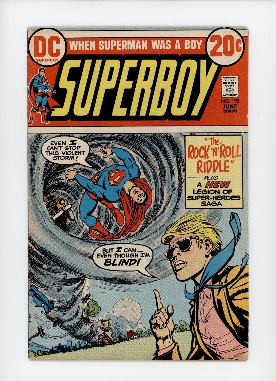 Superboy DC Comic LOT x5 - #189 #190 #192 #193 #195 FN-VF - 1972-1973