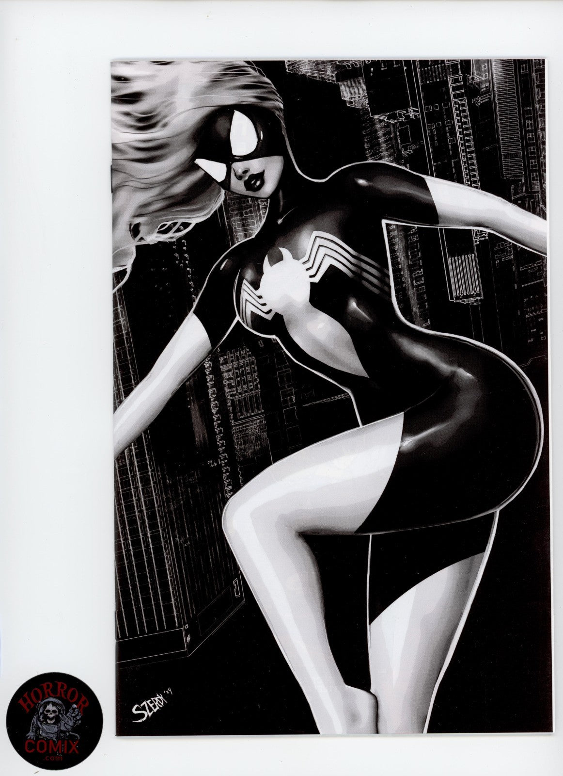 Marvel Super-Heroes Secret Wars 7 Szerdy Exclusive B&W Virgin Variant - 2024