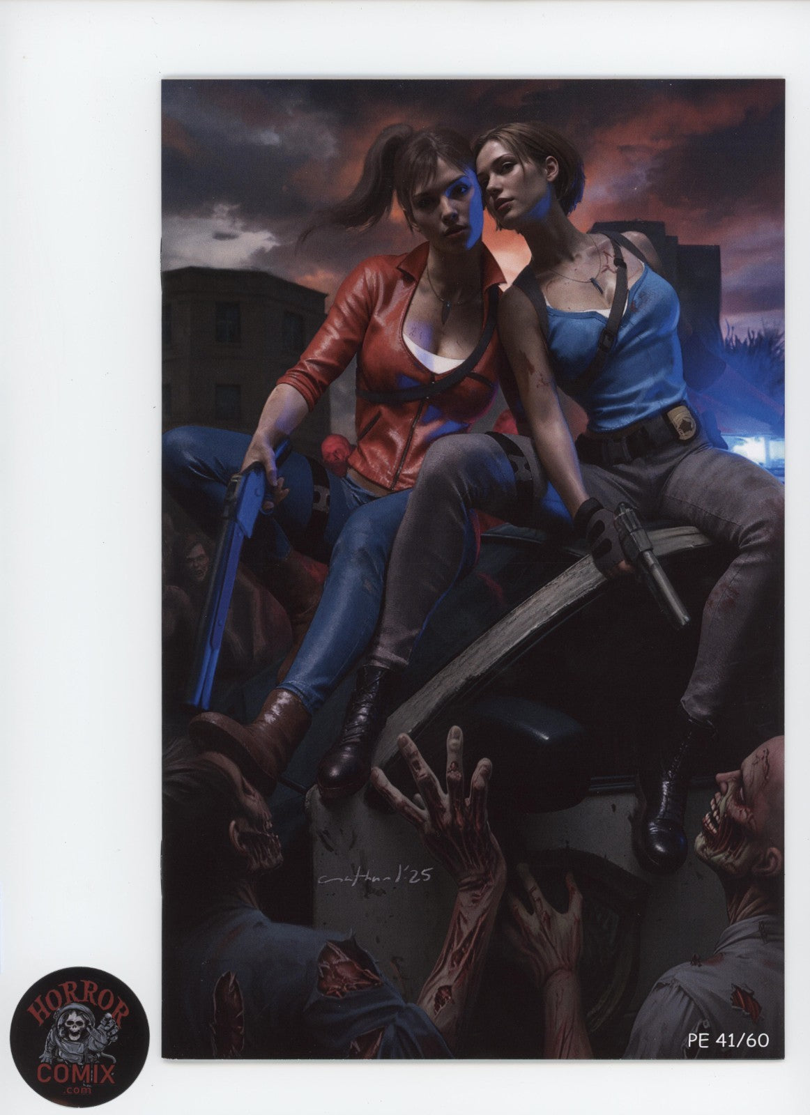 Duty Calls Girls 3 "Zombie Duo" PE Exclusive 41/60 By Nathan Lorenzana