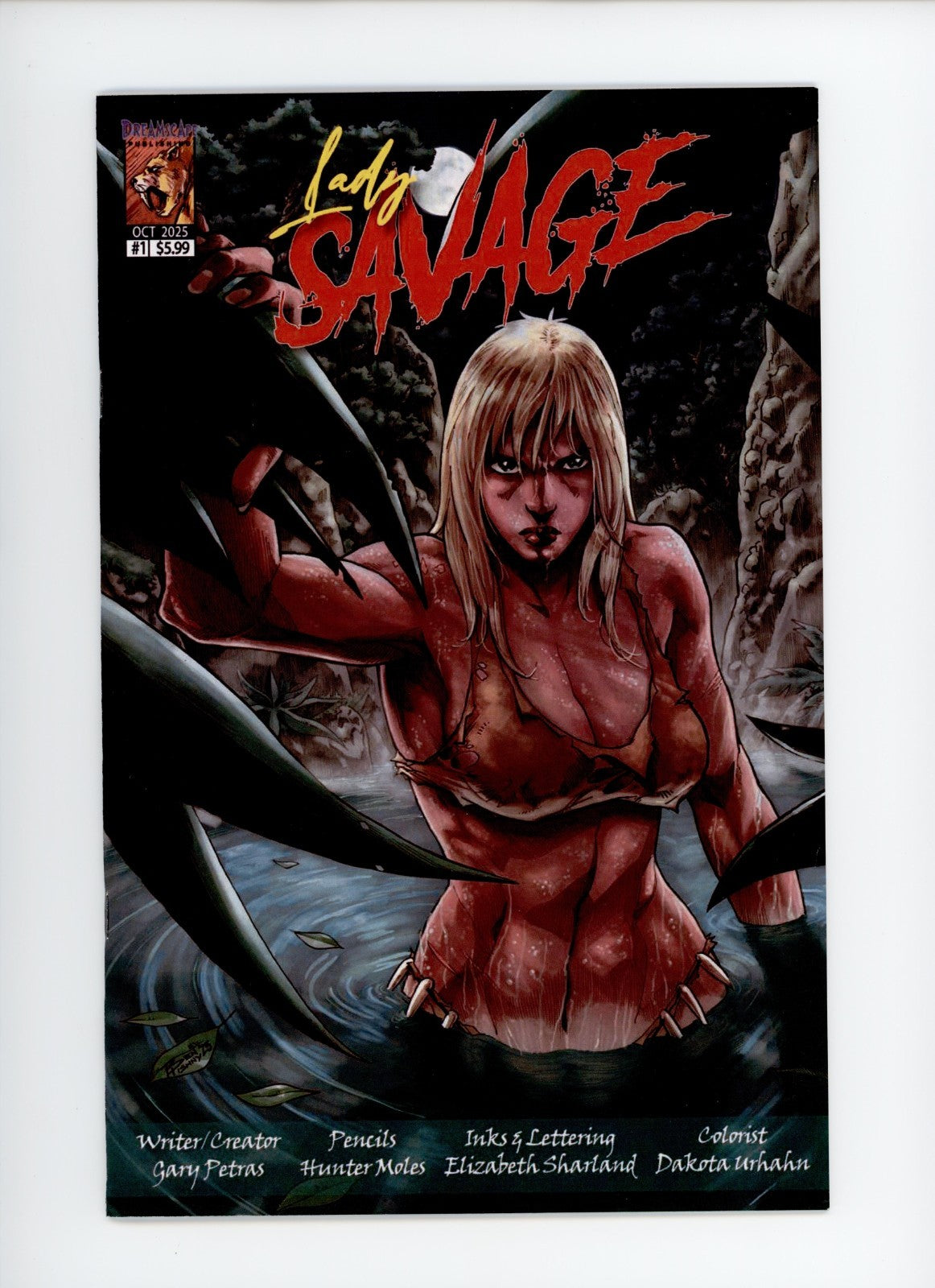 Lady Savage #1 Special Night Time w/ Moon Cover - Dreamscape Comic Book 2025
