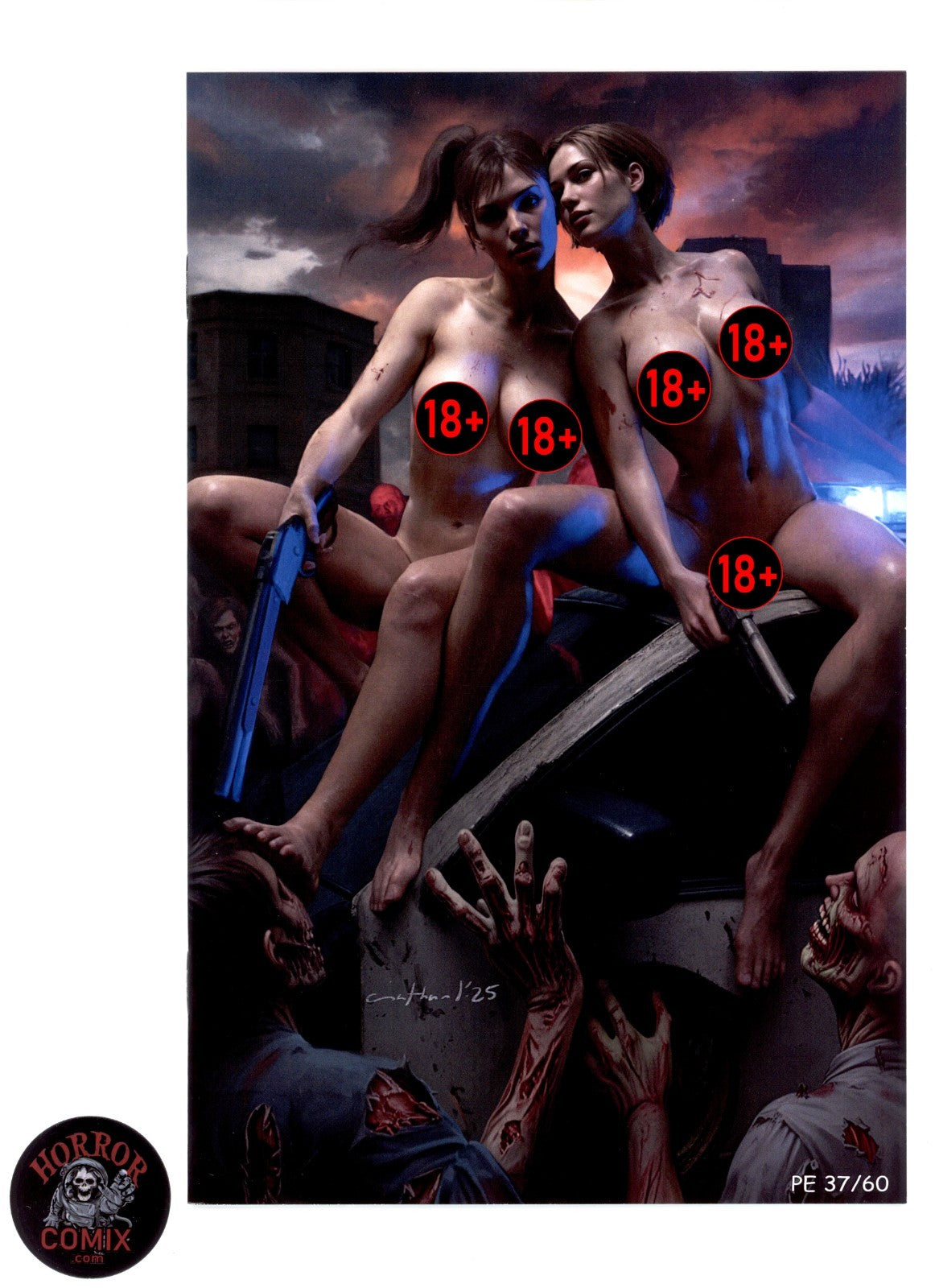 Duty Calls Girls 3 "Zombie Duo" Naughty PE Exclusive Numbered - Nathan Lorenzana