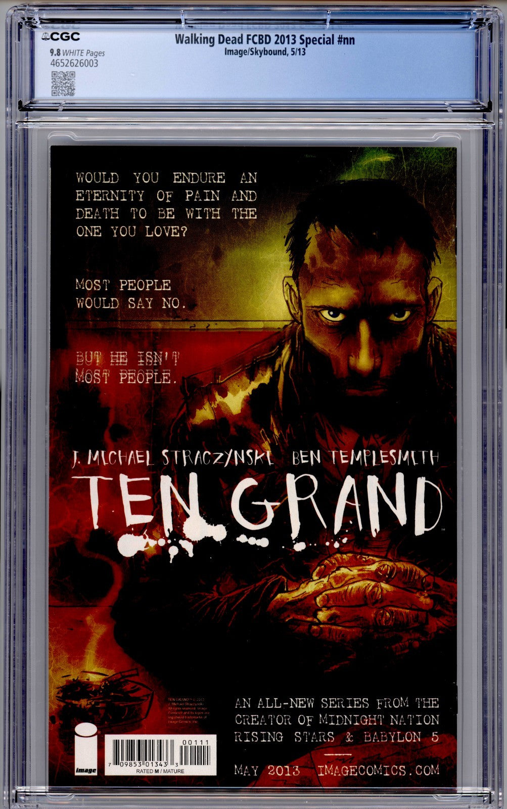 The Walking Dead FCBD CGC 9.8 Special Free Comic Book Day Kirkman Image 2013