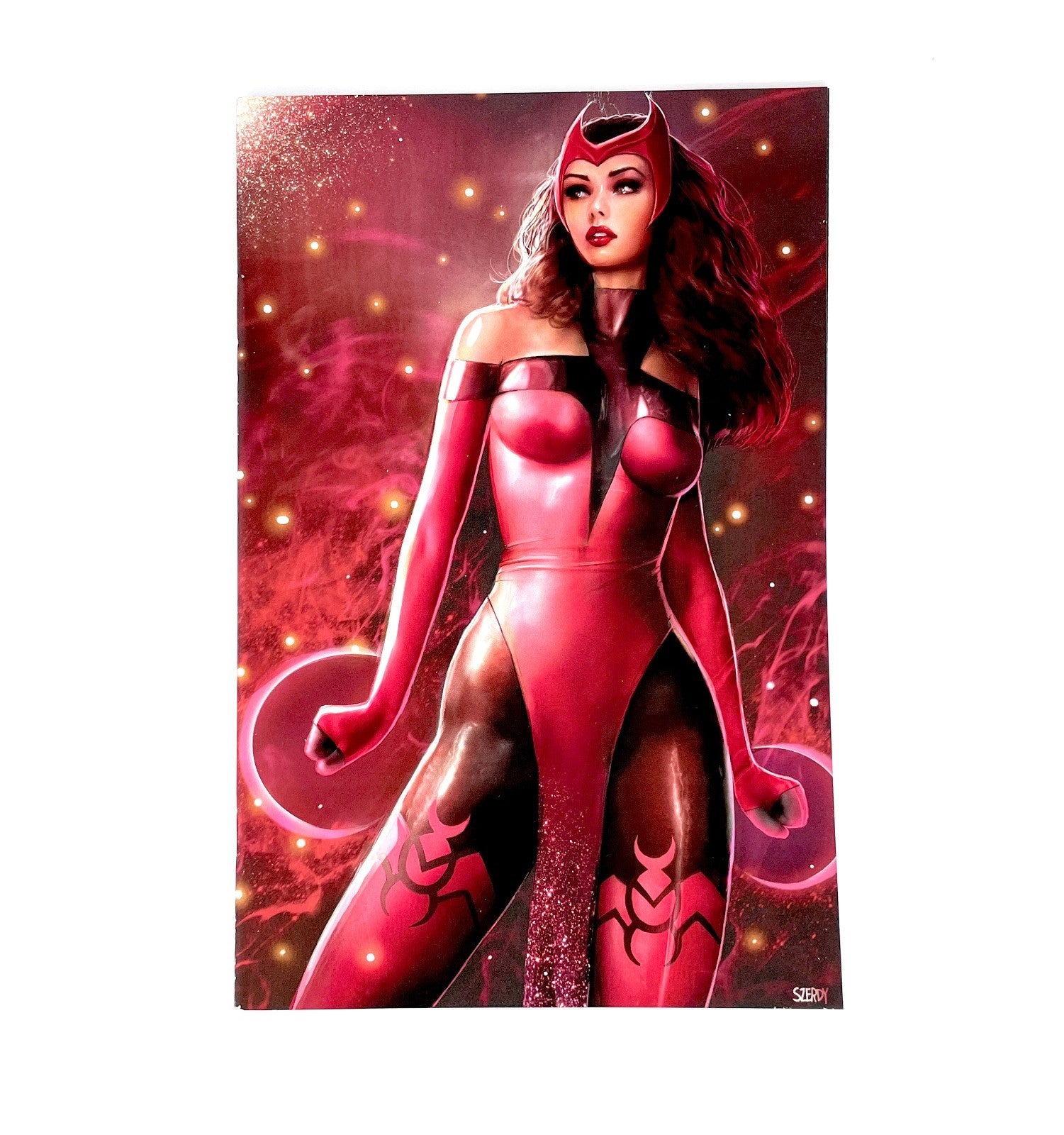 AVENGERS #1 NATHAN SZERDY SCARLET WITCH Virgin FOIL Variant - 616 MARVEL - 2023