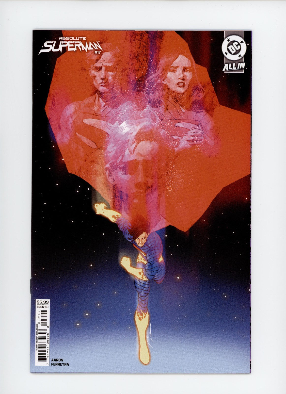 Absolute Superman #17B Gerald Parel Card Stock  DC Comics - 2026