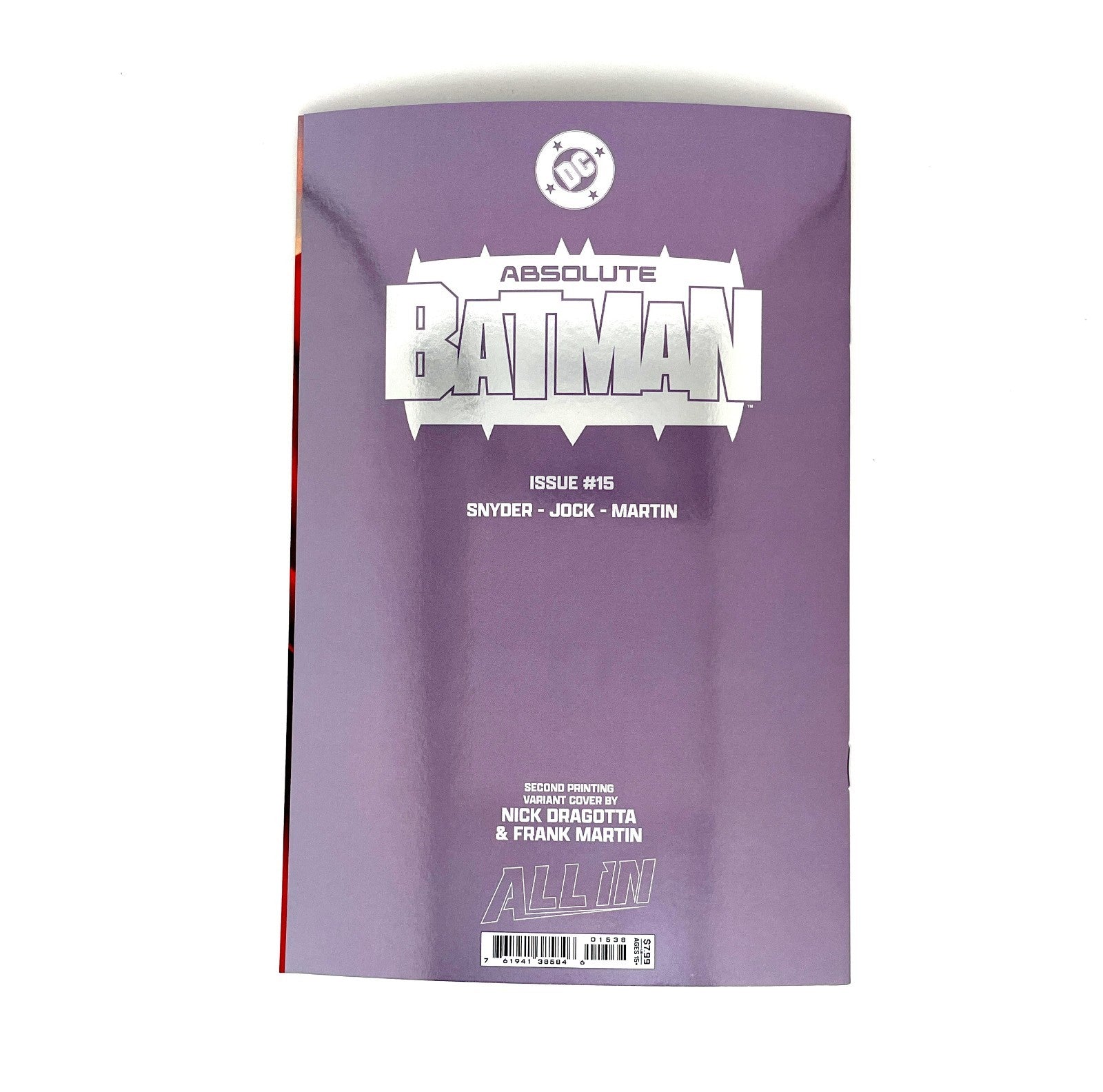 Absolute Batman #15W Second Printing Nick Dragotta Foil Variant - 2026