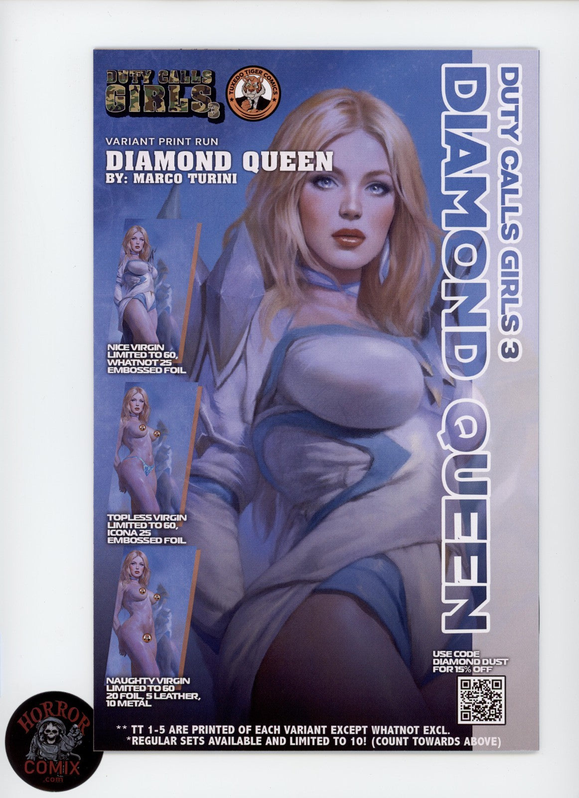 Duty Calls Girls 3 "Diamond Queen" Nice Variant By Marco Tarini