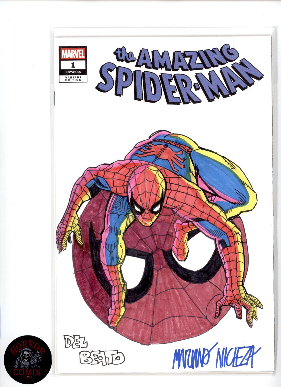 THE AMAZING SPIDER-MAN #1 COVER SKETCH by MARIANO NICIEZA & JOE DELBEATO - 2026