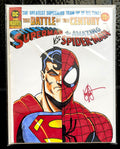 SUPERMAN VS AMAZING SPIDERMAN #1 50TH TREASURY BLANK SIGNED & SKETCH KEN HAESER
