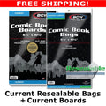BCW - Resealable Current/Modern Comic Bags + Boards - Multiple Quantities