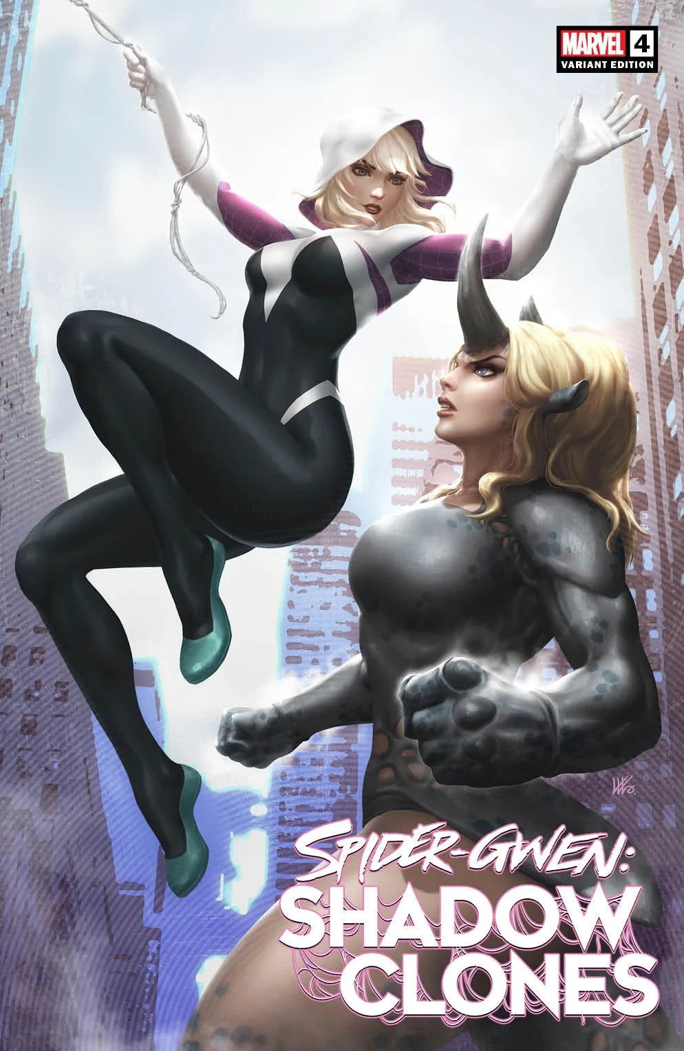 SPIDER-GWEN: SHADOW CLONES #4 KENDRICK KUNKKA LIM Trade Dress Variant - 2023