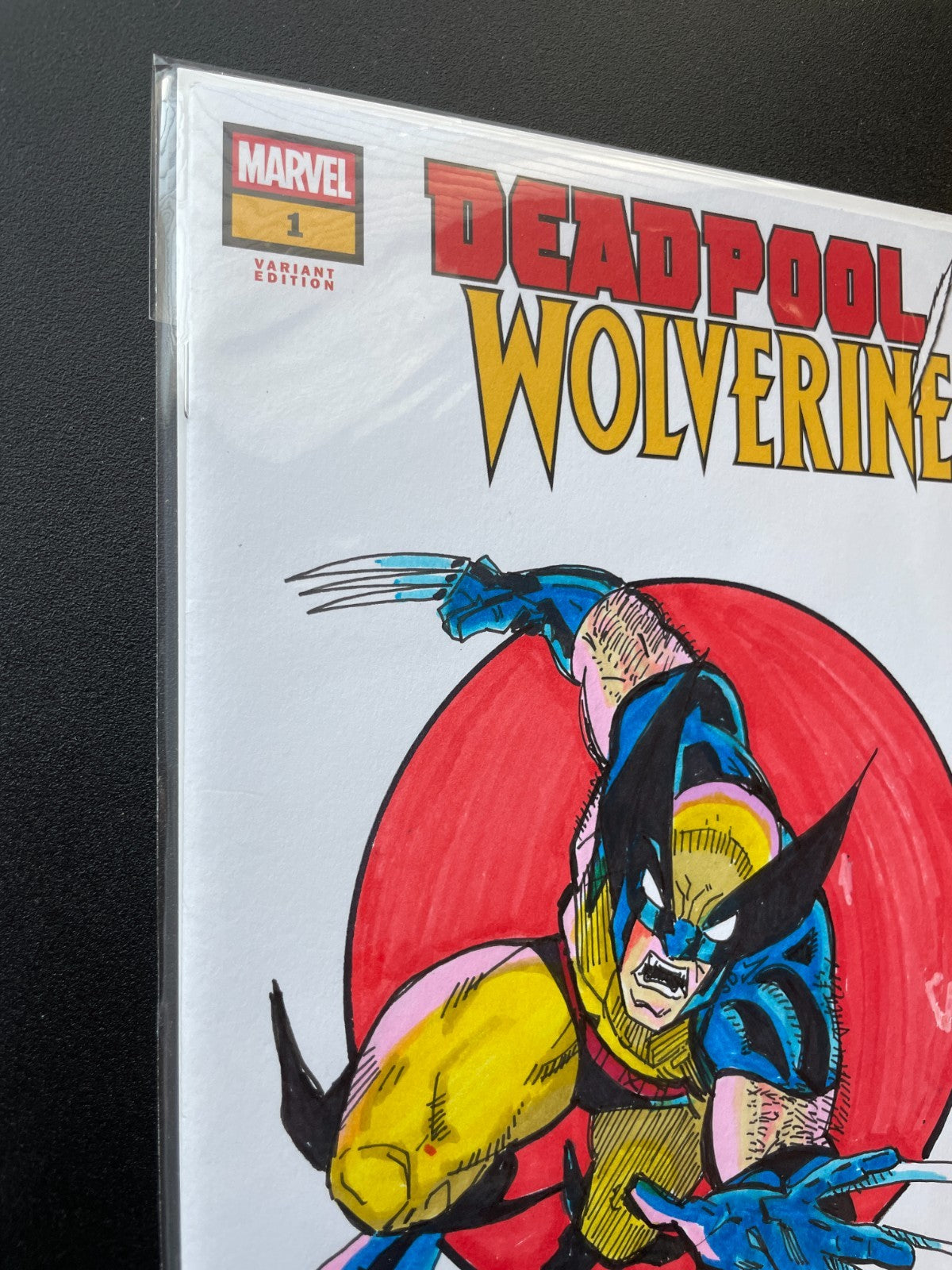 DF Deadpool/Wolverine #1 Blank Sketched & Sig. by Delbeato & Nicieza COA - 2026