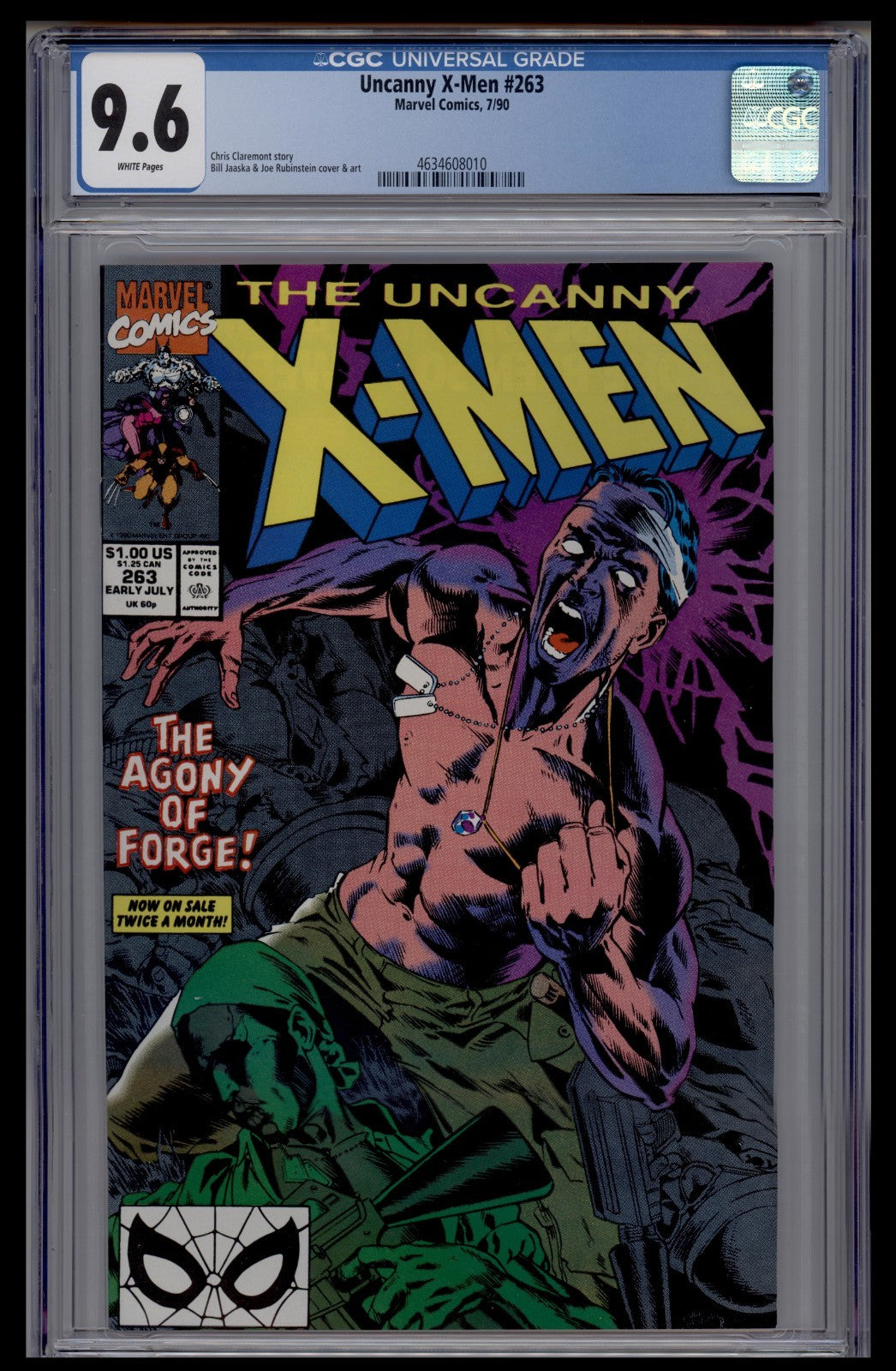 Uncanny X- Men #263 CGC 9.6 Marvel Comics Claremont - 1990