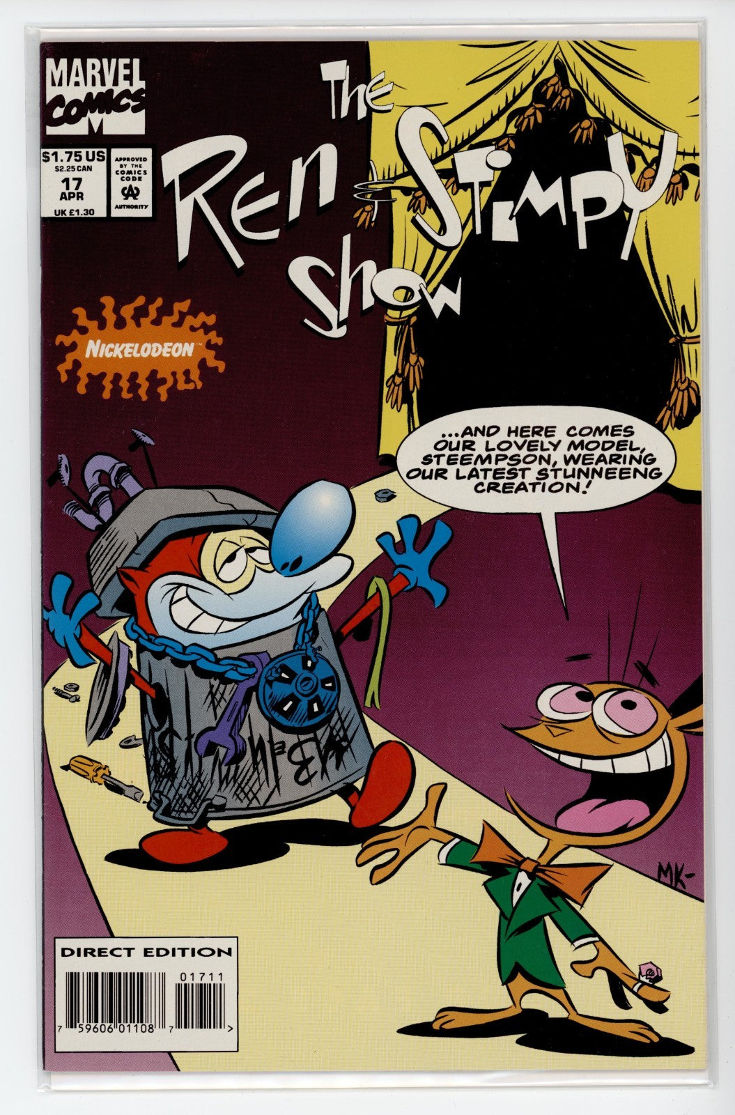 Ren And Stimpy Show Marvel Comic #11 - 20 Lot of 10 total NM