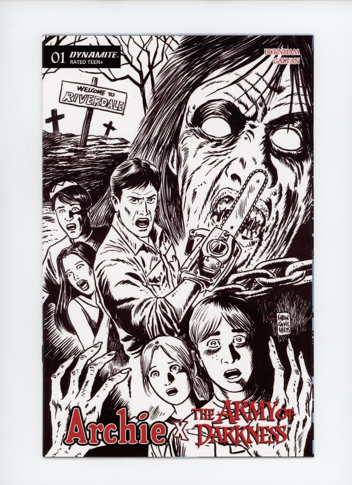 Archie x Army of Darkness #1X Francavilla B&W Blind Bag Variant - 2026