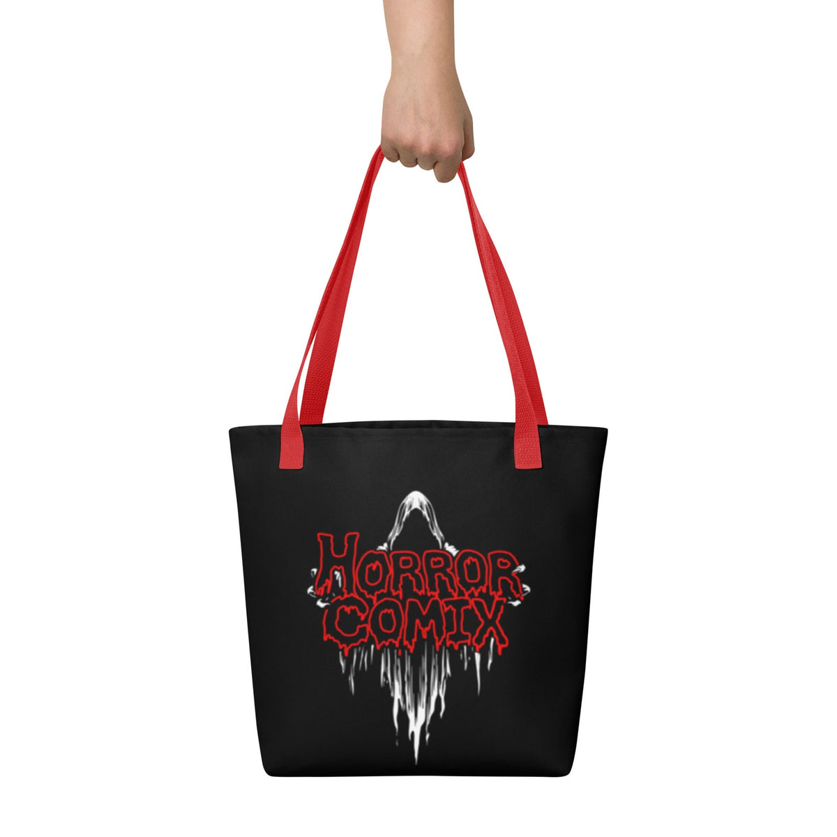 Horror Comix Ghoul Red & Black Tote Bag