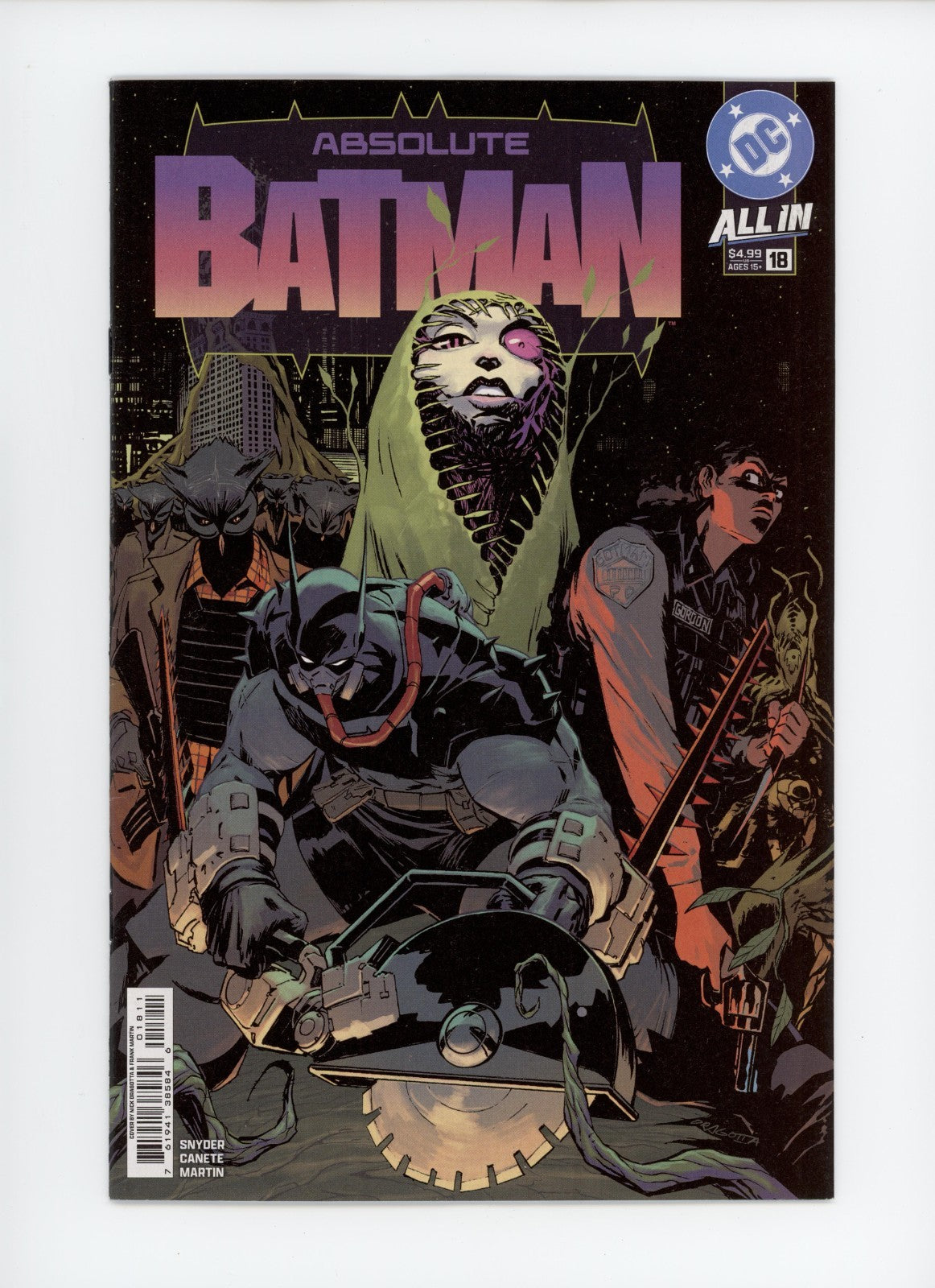 Absolute Batman #18A Nick Dragotta DC Comics spine tick- 2026