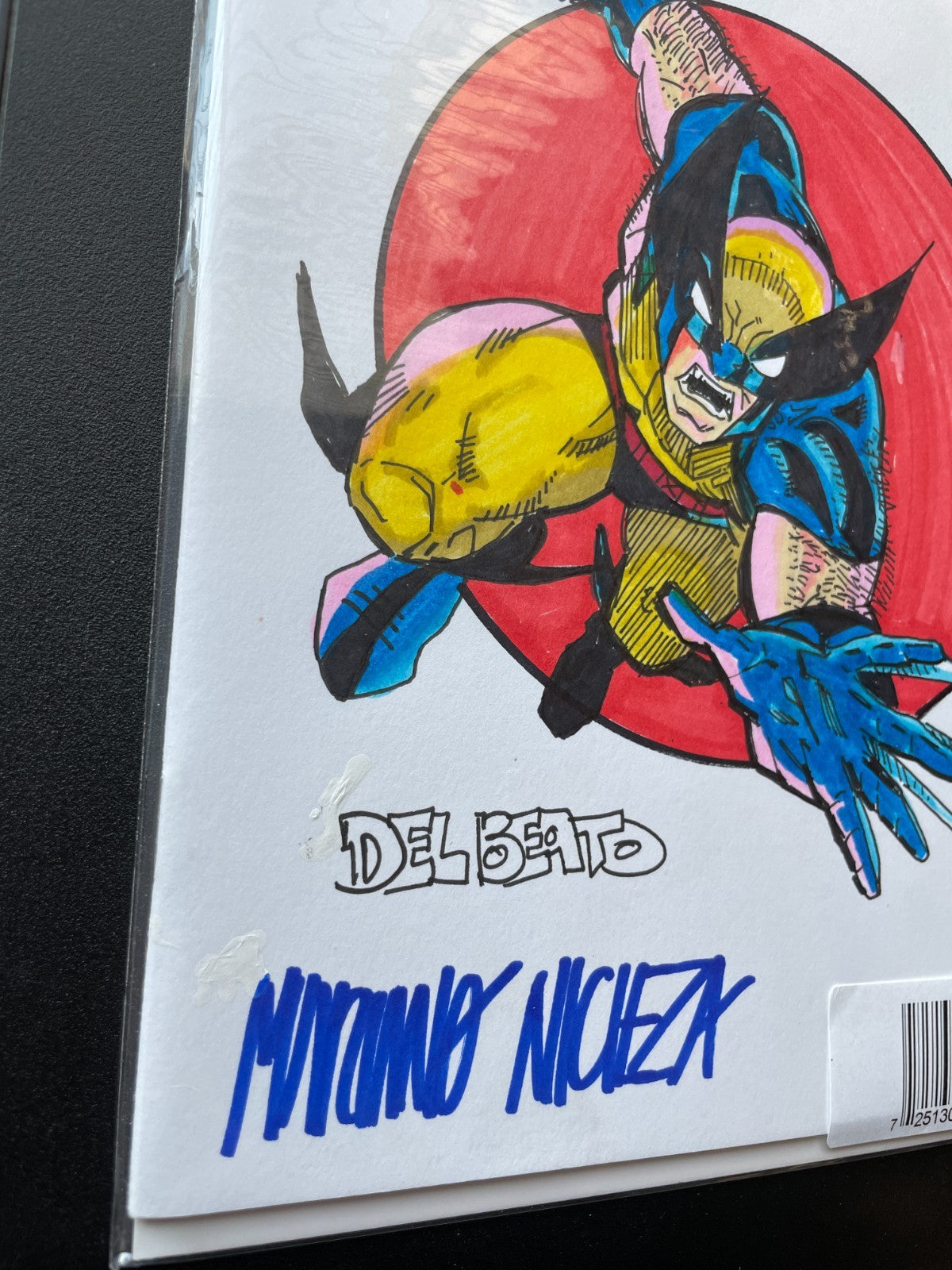 DF Deadpool/Wolverine #1 Blank Sketched & Sig. by Delbeato & Nicieza COA - 2026