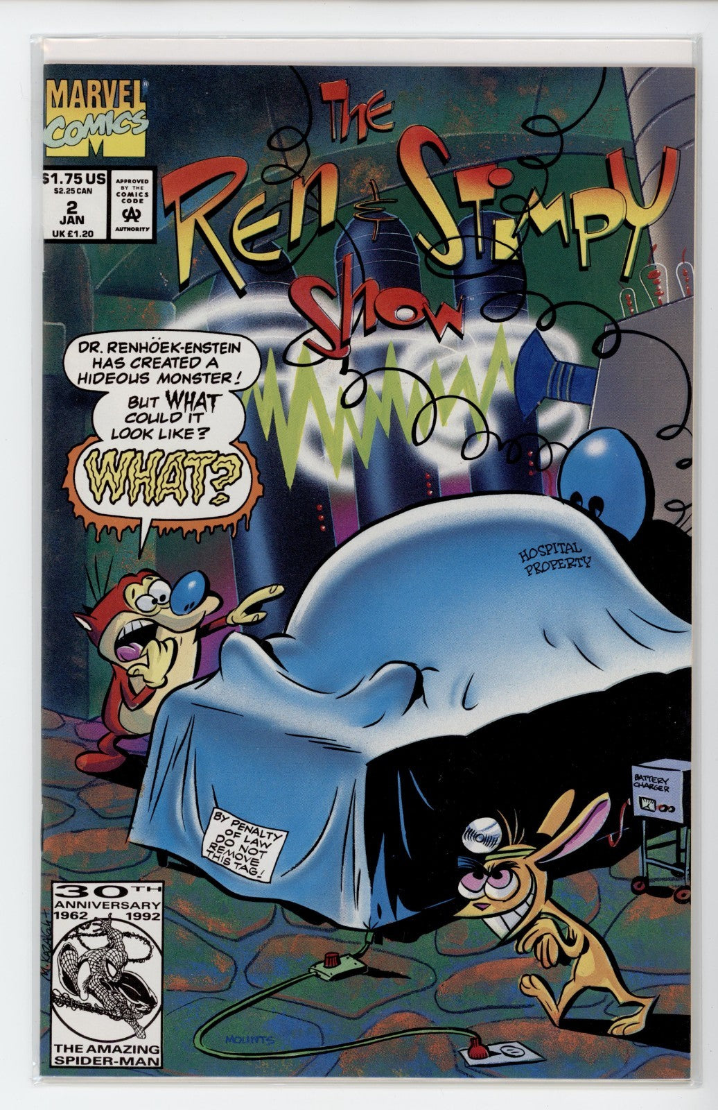 Ren And Stimpy Show Marvel Comic #1 - 10 Lot - 1, 6 & 7 SIGNED