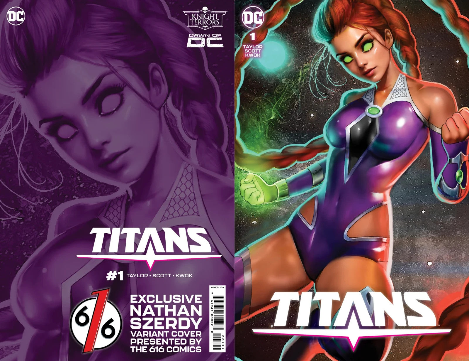 TITANS #1 NATHAN SZERDY 616 STARFIRE Trade Dress Variant A - 2023