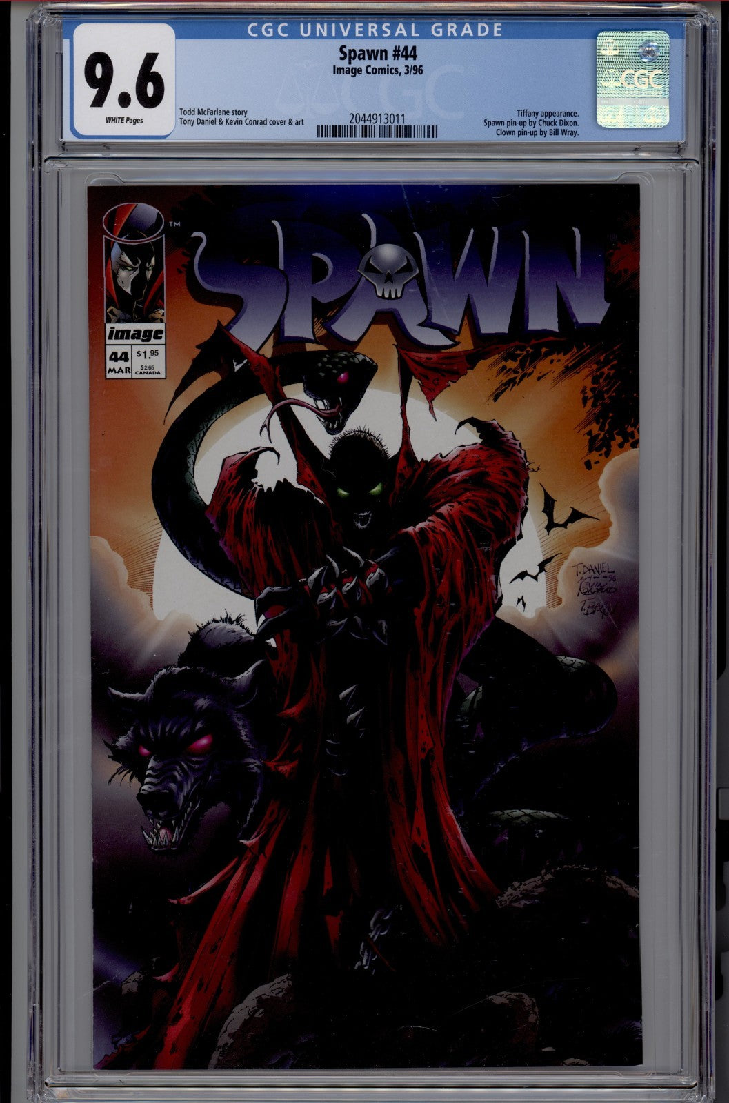 Spawn #44 CGC 9.6 NM+  1st app of Tiffany - Todd McFarlane Story - 1996