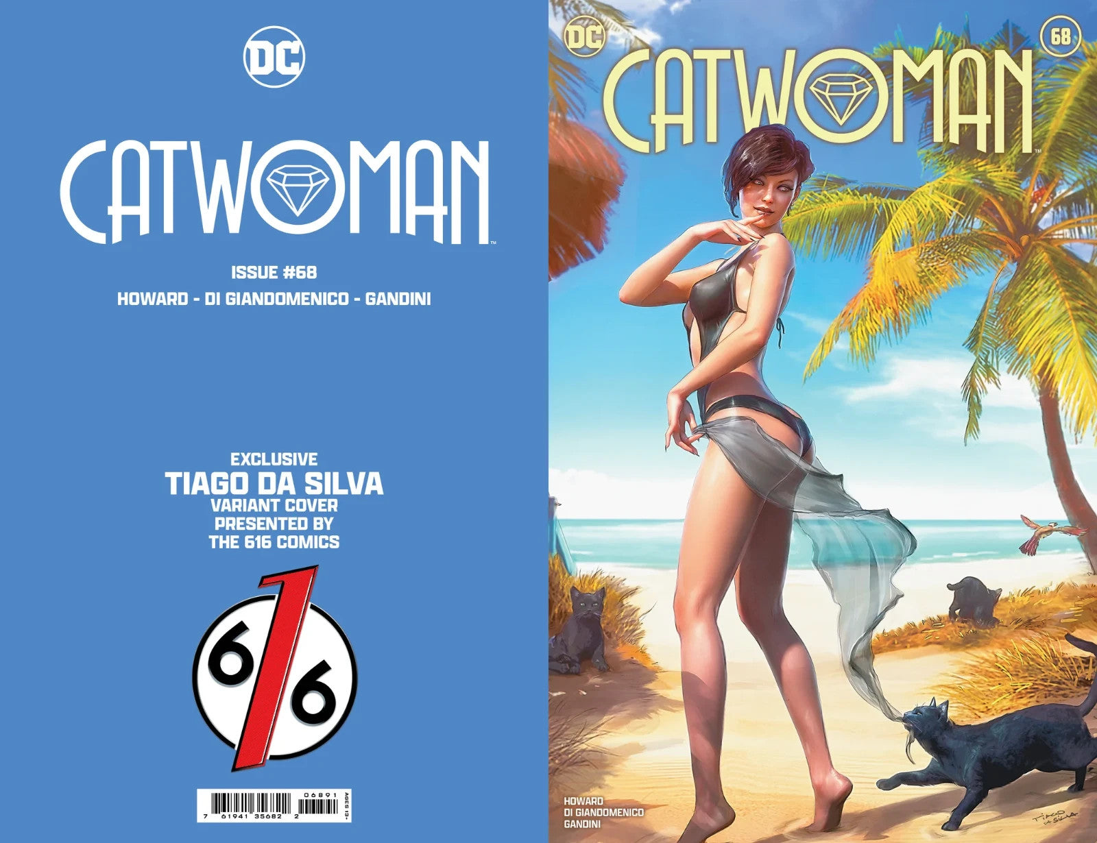 Catwoman #68 Coppertone Exclusive Tiago Da Silva Virgin Variant - 2024
