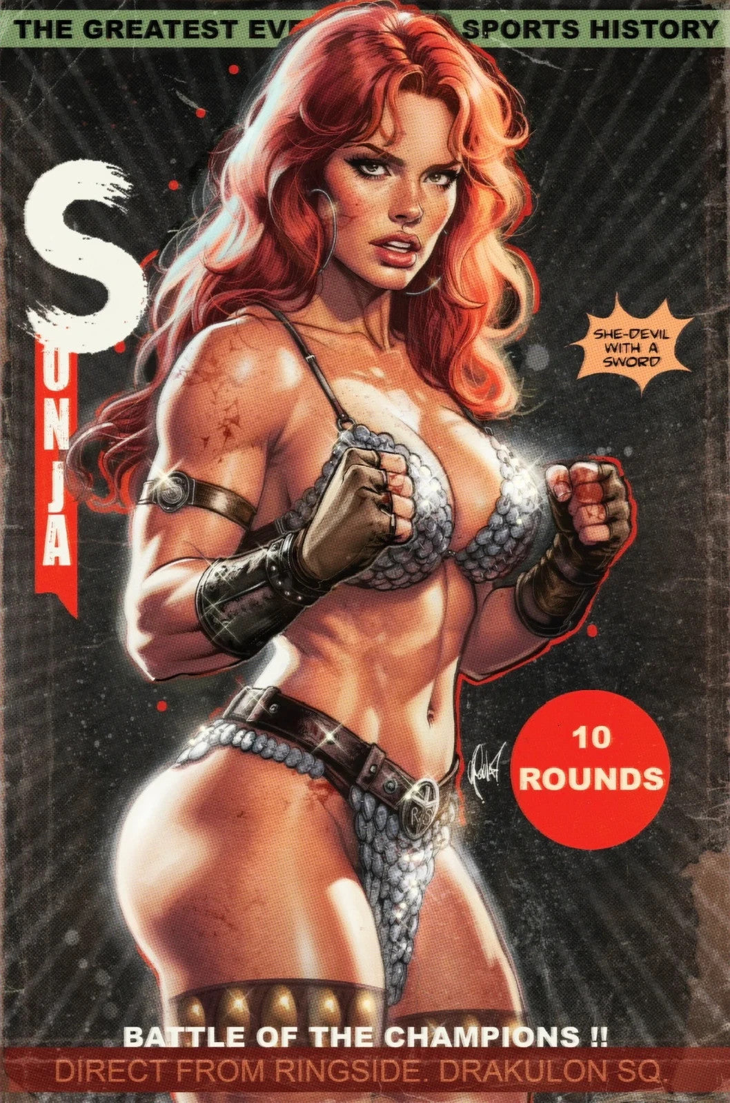 RED SONJA SHE DEVIL WITH A SWORD #1 CEDRIC POULAT Virgin Variant - 2026