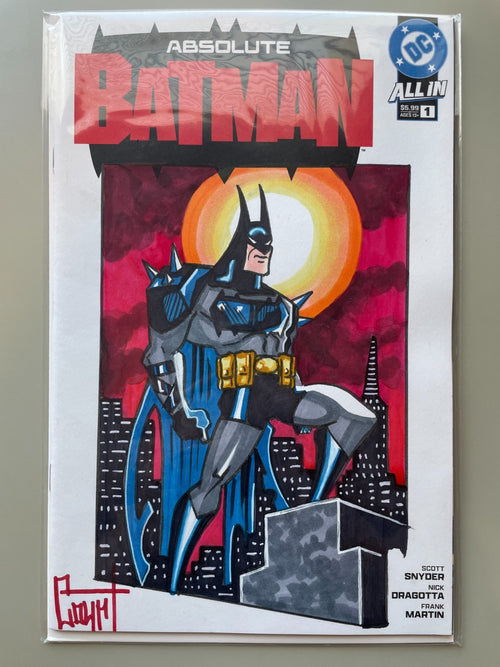 ABSOLUTE BATMAN #1 Blank VARIANT w/ BATMAN ADVENTURES SKETCH BY JESSICA COURT