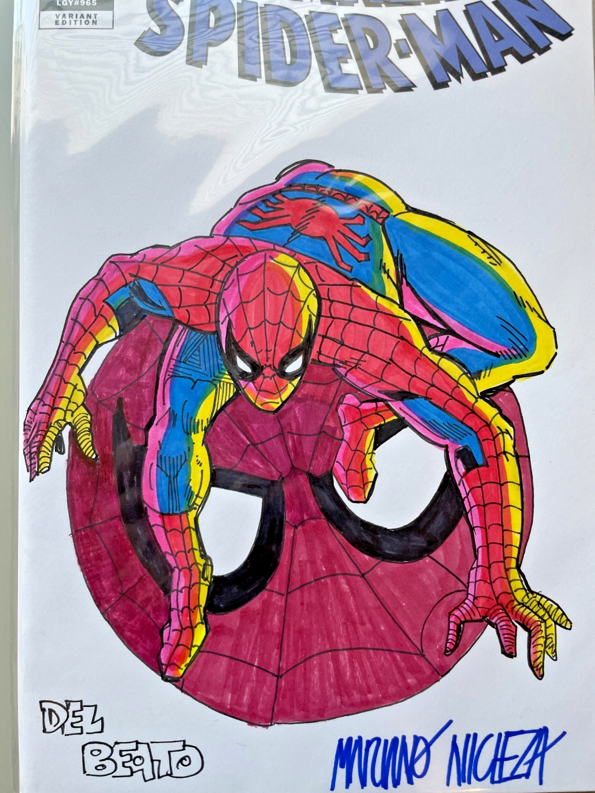 THE AMAZING SPIDER-MAN #1 COVER SKETCH by MARIANO NICIEZA & JOE DELBEATO - 2026