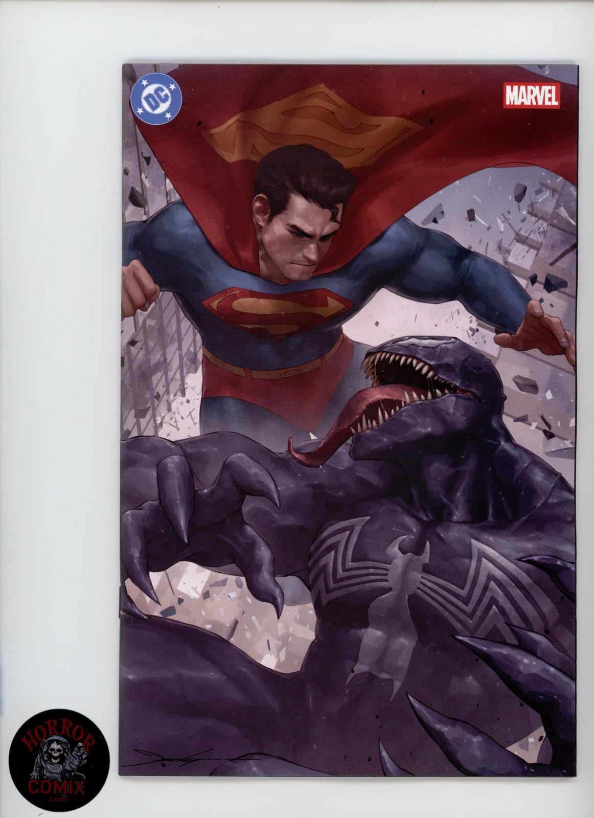 DC/Marvel: Superman/Spider-Man #1 CVR AQ JeeHyung Lee Virgin Variant LTD 1000