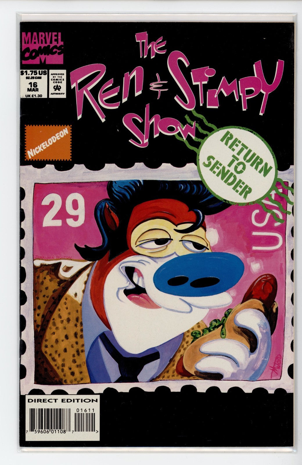 Ren And Stimpy Show Marvel Comic #11 - 20 Lot of 10 total NM