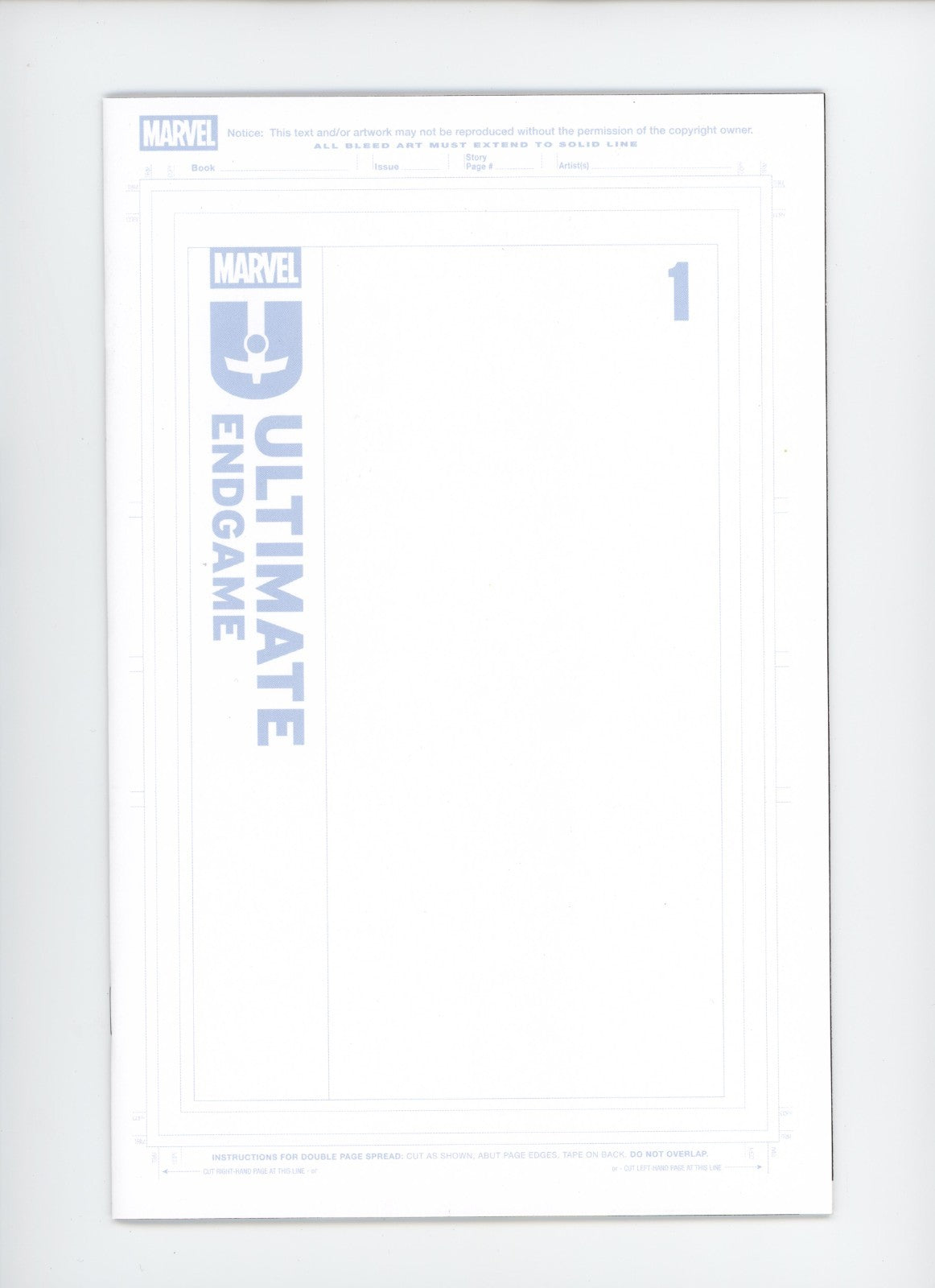Ultimate Endgame #1 Variant Lot (6) Bland Bag Books B Foil, C, E, F, G, H - 2025