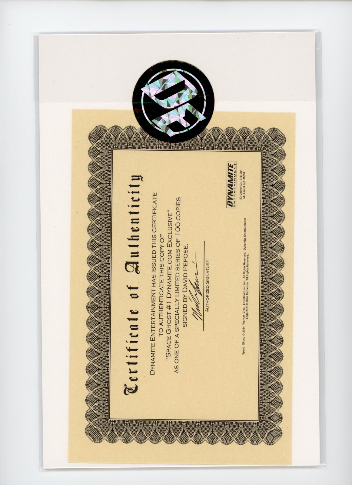 Space Ghost #1 SIGNED by David Pepose Exclusive 100x print run with COA 2025