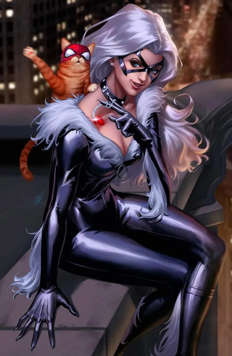 AMAZING SPIDER-MAN #33 - EJIKURE BLACK CAT - Virgin Variant - 2023