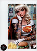 Superman #19 Supergirl Exclusive Szerdy Diner Tattoo Virgin Variant LTD 1500