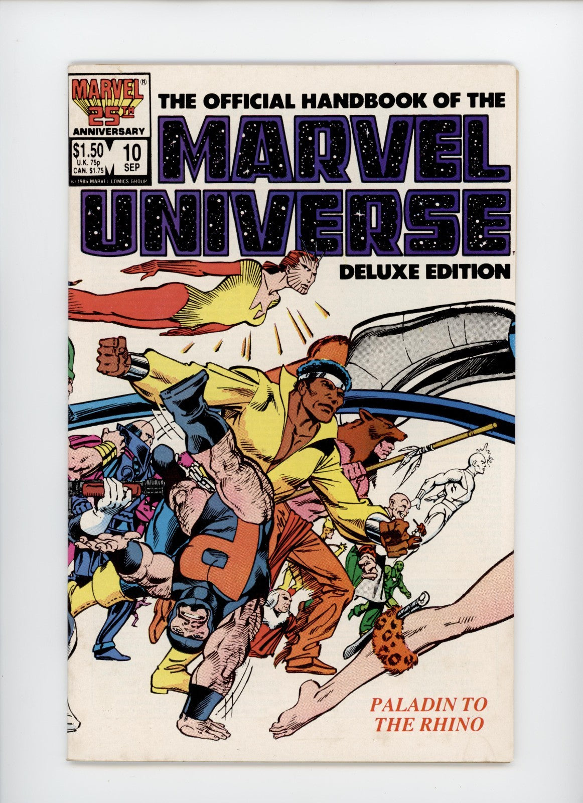 Official Handbook of the Marvel Universe Lot #7-10 & 12 Wraparound cover 1986