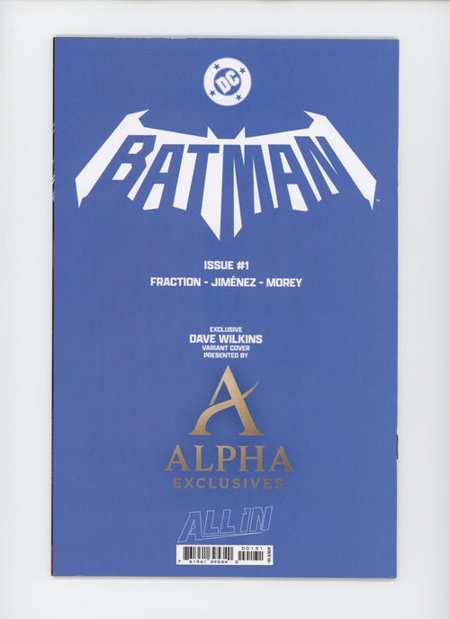 Batman #1 -Shared Exclusive Virgin Variant Dave Wilkins - DC Comics - 2025