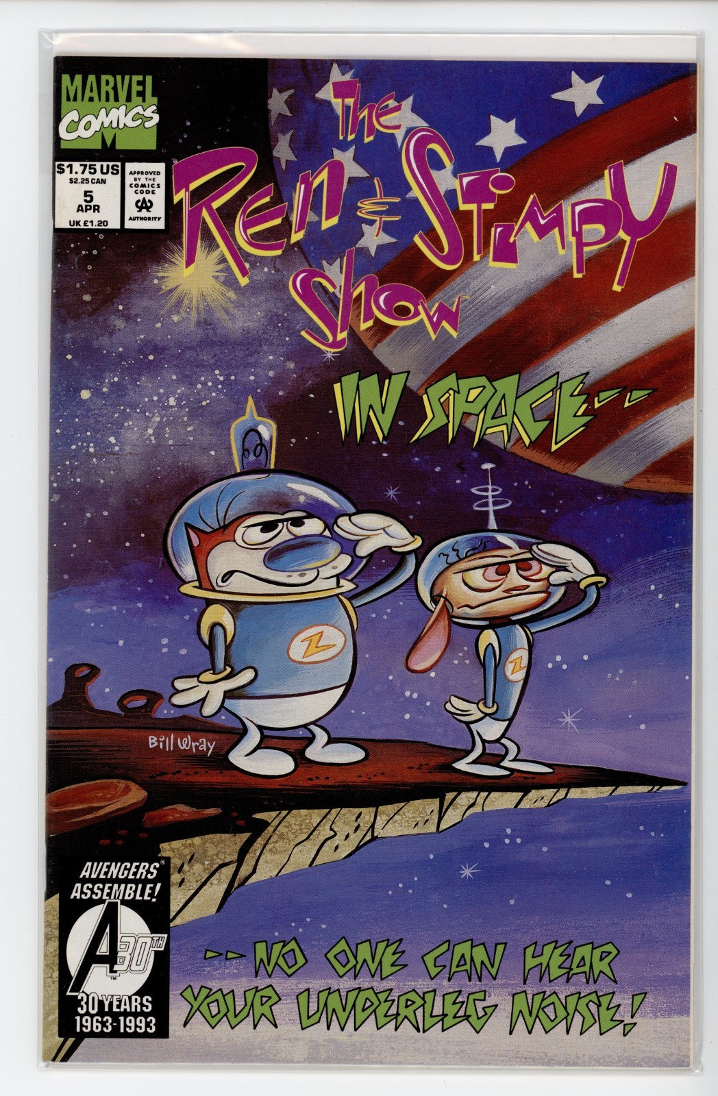 Ren And Stimpy Show Marvel Comic #1 - 10 Lot - 1, 6 & 7 SIGNED