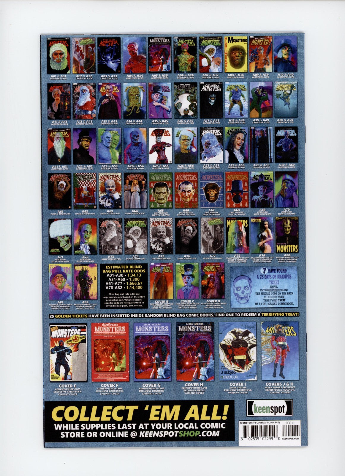 Mark Spears Monsters #8A-24 Blind Bag Variant Comic Book - Keenspot 2025